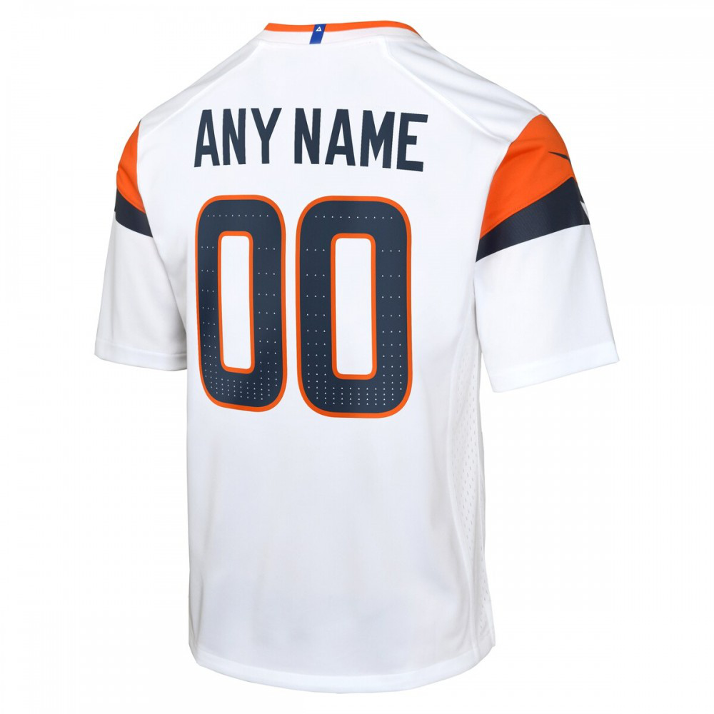 Denver Broncos Nike Youth Custom Game Jersey - White-GridironStore
